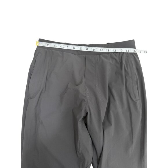 IBKUL Gray Joggers Stretch Activewear Pants Zip Ankle Size M - Picture 5 of 8